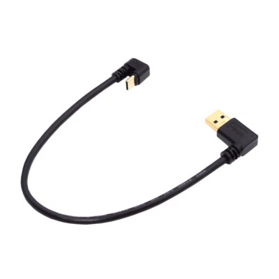 Chenyang 5Gbps USB3.0 Type-A to USB-C Power Data Cable Opposite U Shape Back - Image 1 of 4
