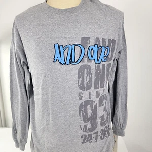And One Youth Boy's Gray Long Sleeved T Shirt New NOS Size XL ( 18 - 20 ) And 1 - Picture 1 of 7