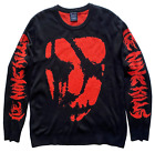 ICE NINE KILLS SMO Mask Intarsia Knit Sweater Heavy Metal Size MEDIUM Hot Topic