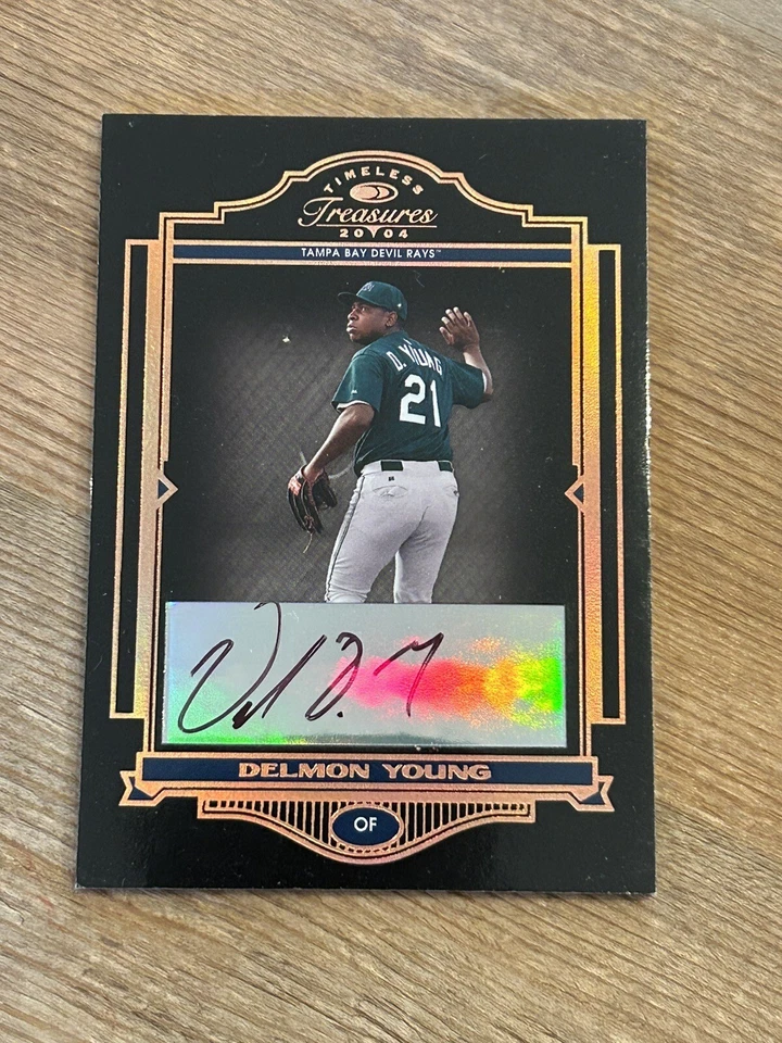 2004 Donruss Timeless Treasures Bronze Signatures /73 Delmon Young Auto RC - Image 1 of 2
