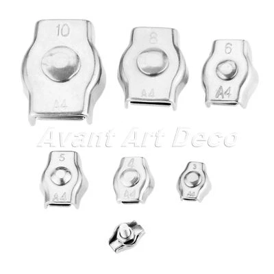 Hardware Supplies Wire Rope Simplex Clip Grips Cable Clamps Caliper 2mm-10mm Kit