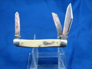 Vintage Imperial Frontier Knife Made in USA 4132 Medium Stockman USA - Picture 1 of 8