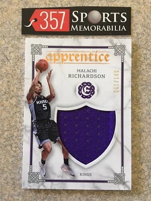 2016-17 PANINI EXCALIBUR APPRENTICE MALACHI RICHARDSON GAME USED #D /149 KINGS - Image 1 of 2