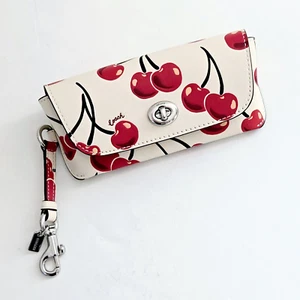NWT COACH Sunglass Case W/ CHERRY PRINT CHERRIES CZ432 Sunglasses Holder - Picture 1 of 6