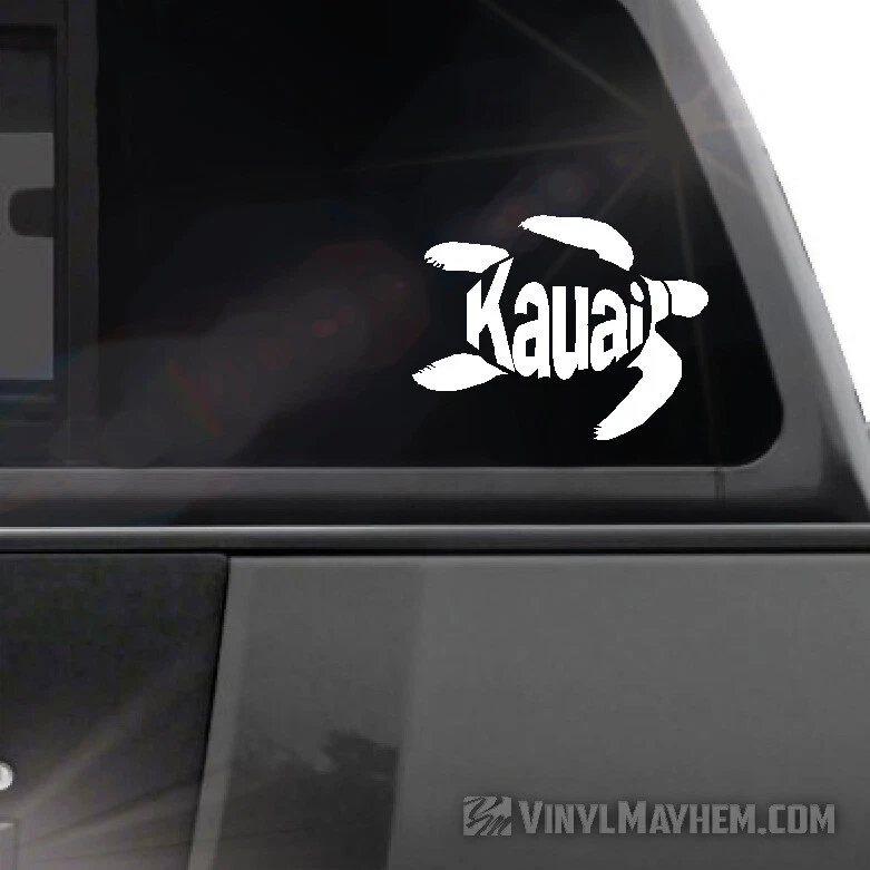 Kauai Turtle vinyl sticker decal Hawaiian honu Polynesian Tonga Fiji Tahiti - Image 1 of 1