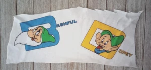 Disney dwarfs fun fabric (2) characters 3.5 to 5 inch flannel back #1003 new - Picture 1 of 2