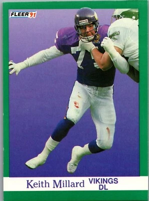 1991 Fleer Football - #287 Keith Millard - Image 1 of 2