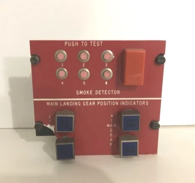 Panel de control detector de humo para aviones Boeing 707 65-18681-16 Foto 1 de 4