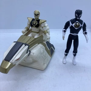 Vintage 1995 Saban White and Black Power Rangers & Falcon Zord Action Figure - Picture 1 of 5