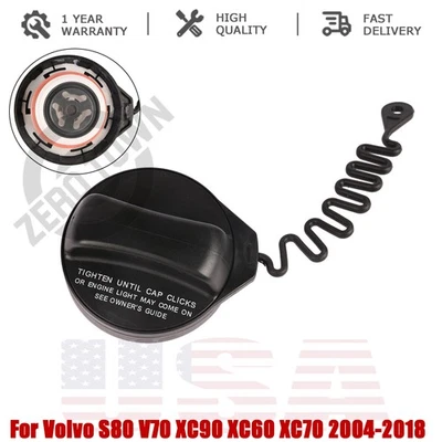 Fuel Tank Gas Cap Filler Fit For Volvo S60 S80 V70 XC90 V60 XC60 XC70 31392044 Foto 1 de 4