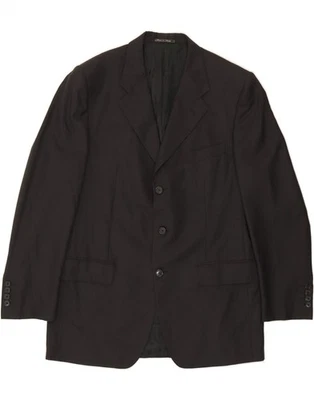 TRUSSARDI Mens 3 Button Blazer Jacket IT 52 XL Grey Virgin Wool CP01 - Image 1 of 3