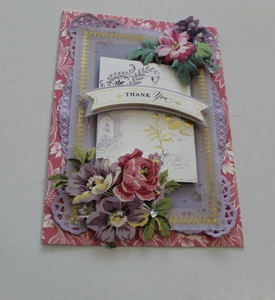 Anna Griffin Like "Thank You" 3D Handmade Layered Card - Picture 1 of 2