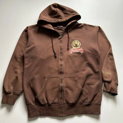 Sudadera con capucha vintage Y2K Skin Industries con cremallera para hombre mediana Jaegermeister Parody Foto 1 de 4