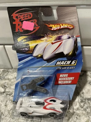 Hot Wheels Speed Racer Mach 6 2007 con hojas de sierra tarjeta sellada desgaste  Foto 1 de 4