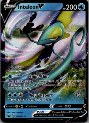 Inteleon V Promo SWSH: Sword & Shield Promo Cards SWSH016 NM - Image 1 of 2