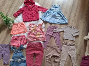 XXL Kleidungspaket Mädchen 74-80 Herbst Übergang Sommer Bekleidung Zara H&m Next - Bild 1 von 16