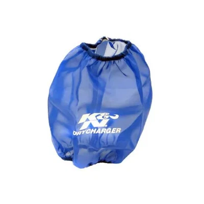K&N RF-1015DL Universal Blue 6" Round Tapered Polyester Drycharger Filter Wrap - Image 1 of 3