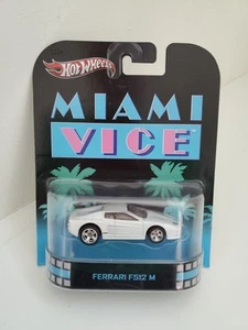 Hot Wheels 2013 Retro Entertainment Miami Vice - Ferrari F512M in White X8915 - Picture 1 of 7