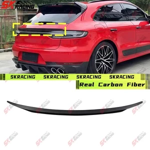 Rear Middle Spoiler Wing Fits Porsche Macan 2019-2023 Carbon Fiber/Forged Carbon - Picture 1 of 33