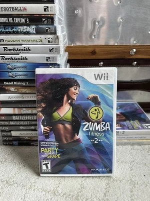 Zumba Fitness 2 (Nintendo Wii) Juego Completo CIB Solo Foto 1 de 3