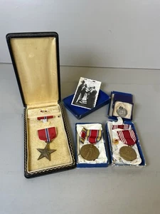 WWII US Bronze Star Medal Group Award & Photo Burglengenfeld Germany - Picture 1 of 12