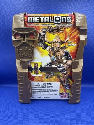 Mega Bloks Metalones Magnetic Warriors Cu29 Copper Armor - Image 1 of 2