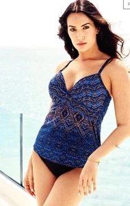 Miraclesuit Thebes Allies Tankini W Bottoms 2pc Set Sz US16/UK18 Blue Multi NWT - Picture 1 of 13