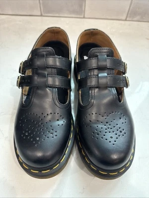 Женские черные гладкие с двойной пряжкой DR Martens модель Mary Jane 12916 размер 9 - Изображение 1 из 4