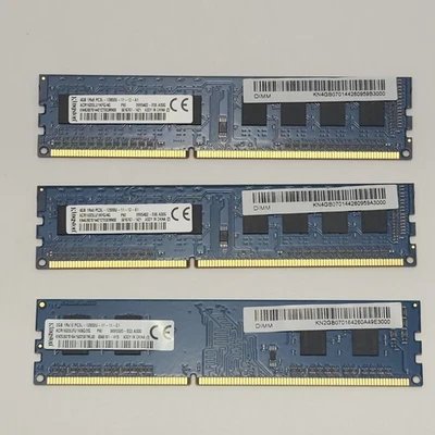 Kingston 10GB (2 x 4GB + 2GB) PC3-12800 DDR3-1600 RAM 模块  — 第 1/2 张图片