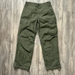 Vintage 70s Military Rip Stop Poplin OG-107 Tropical Combat Trousers Size 30x30 - Bild 1 von 11