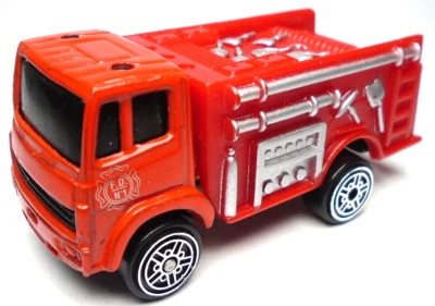 MAISTO FD NO.1 RED & SILVER 1:64 DIECAST 2 5/8" FIRE TRUCK - Image 1 of 4