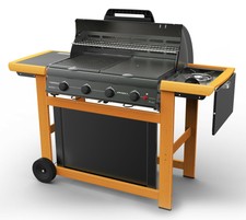Barbecue a gas CAMPINGAZ in acciaio e legno Mod ADELAIDE 4 WOODY DLX