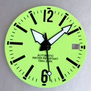 29mm Full Luminous Watch Dial Hand Set fitJapan NH35 NH36 movement - Picture 1 of 7