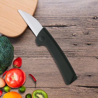 Cuchillo Plegable Pequeño Cuchilla de Cerámica Pelador Rebanadas Par Bolsillo Picnic Fruta Cortador Foto 1 de 4