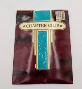 Vintage 90s Women's Tights Charter Club Bright Aqua Size B - Picture 1 of 13