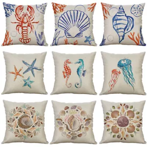 Ocean Mandala pillowcase Coastal Jewels Indoor Square Throw Pillow Cover - Picture 1 of 27