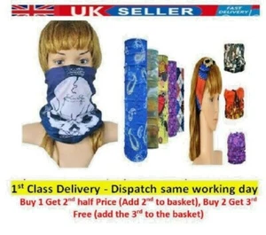 Multifunktionaler Zauberschal Outdoor Kopfbedeckung Bandana Sport Schlauch UV Gesichtsmaske - Bild 1 von 24