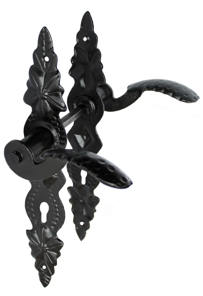 Maniglia 72 Maniglia Porta Maniglia Lunga Cilindro Nero Ferro Battuto - Immagine 1 di 1