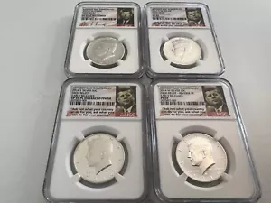 2014-P,D,S,W SILVER 50TH ANNIV SET H.R. ER. KENNEDY HALF DOLLAR NGC PF69 UC. - Picture 1 of 4