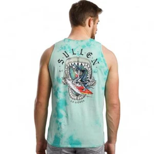 Camiseta sin mangas para hombre Sullen Art Collective No Biters Neptune Florida Keys - Imagen 1 de 4