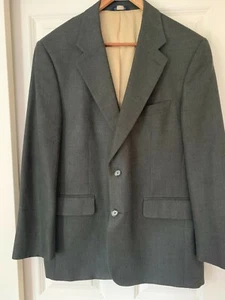 346 Brooks Brothers 2 Button Green Suit Jacket Blazer Wool Linen Silk 43R - Picture 1 of 10