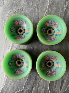 Sector 9 Nineballs Top Shelf Slalom 78A 69MM Skateboard Longboard Wheels Green - Picture 1 of 8