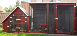 Massiv,  XXL Hasenstall / Kaninchenstall/ Kleintierstall  Modell "Pauline extra" - Bild 1 von 2