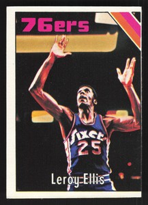 1975-76 Topps Leroy Ellis #104 - Philadelphia 76ers - Vintage VG-EX