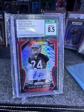 2019 Prizm Johnathan Abram AUTOGRAPH RED WAVE /149 CSG Auto 10 RAIDERS SAINTS
