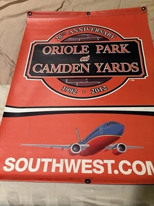 Oriole Park At Camden Yards 20th Anniversary Banner Orioles Rare 🔥 - Picture 1 of 2