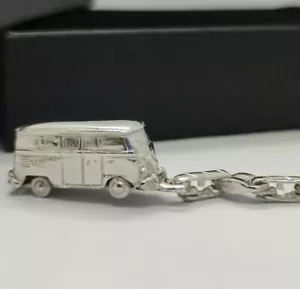 Bus Keychain 925 Silver Handmade - Bild 1 von 5
