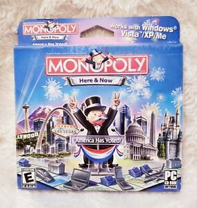 2008 MONOPOLY Here & Now Edition PC Treasures CD-ROM Game Windows Sealed NEW