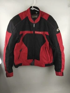 Castle Streetwear Herren Motorrad Schneemobil Jacke rot/schwarz Größe M - Bild 1 von 9