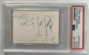 Godfather Of Soul James Brown Signed Autograph 2x2.75 Cut - PSA DNA - FREE S&H! - Picture 1 of 3